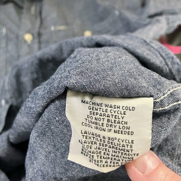 Ralph Lauren Denim & Supply Shirt Womens S Cotton Chambray Western Button Up - Picture 7 of 7